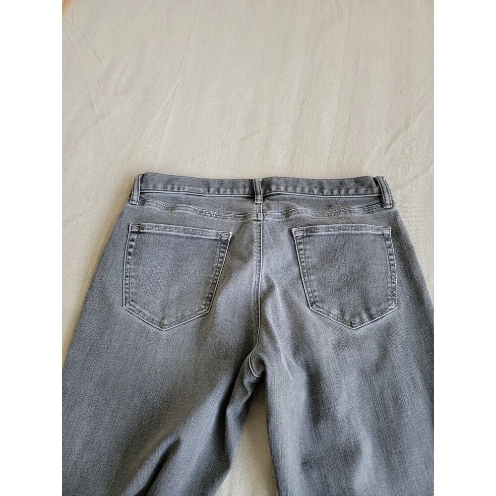 Banana Republic Mens 34x34.5 Jeans Tapered Athletic Fit Gray Mid Rise Stretch‎